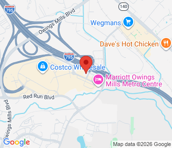 Map showing Owings Mills Library location